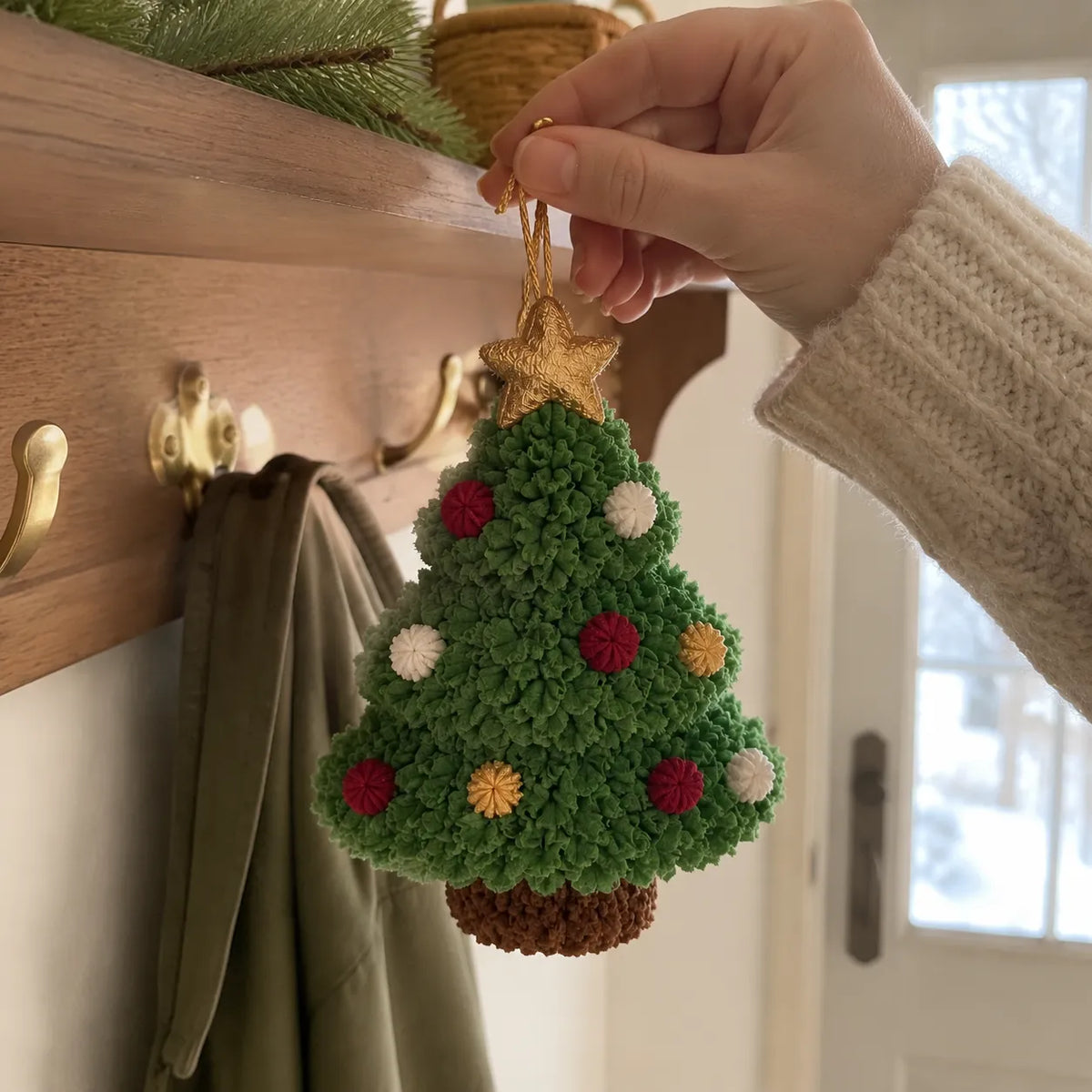 🎄3D Fabric Poke Christmas Ornament DIY Kit Collection | Complete Kit with Pre-Cut Fabrics, Stuffed Felt Base, Poking Tool & Step-by-Step Guide Included 💕