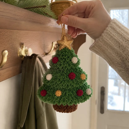 🎄3D Fabric Poke Christmas Ornament DIY Kit Collection | Complete Kit with Pre-Cut Fabrics, Stuffed Felt Base, Poking Tool & Step-by-Step Guide Included 💕