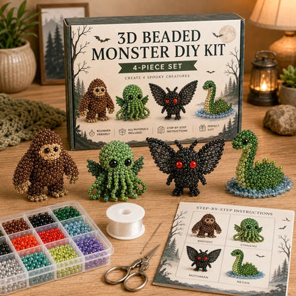 🧵🔥✨ Tiny 3D Beaded Animal DIY Kit