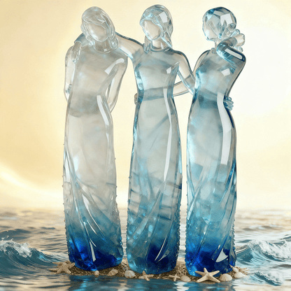 🔥LAST DAY 49% OFF🌊Sisters by My Side, Celebrates Friendships Three Sisters Sculpture