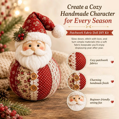 🎄Christmas Patchwork Doll Sewing Kit – A Cosy Craft for Quiet Moments