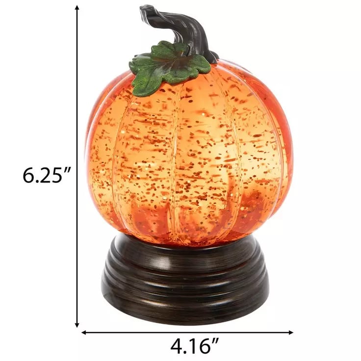 🔥Last Day 49% OFF - 🎃🍂Glitter Lighted Pumpkin Snow Globe