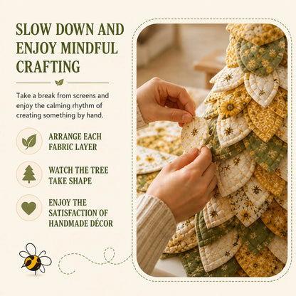 🌻Sunflower Bee Garden Tree DIY Kit-Handmade Fabric Tabletop Tree Decor