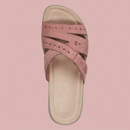 New Comfortable Leather Belt Slippers