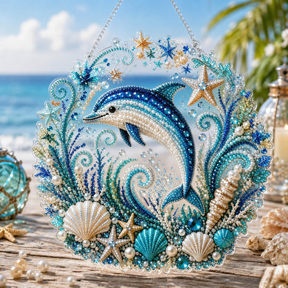 🌊✨Ocean Pearl Art DIY Hanging Ornament Kit | Relaxing DIY Craft to Create Stunning Coastal Artwork(📦Buy 2 Free Shipping)