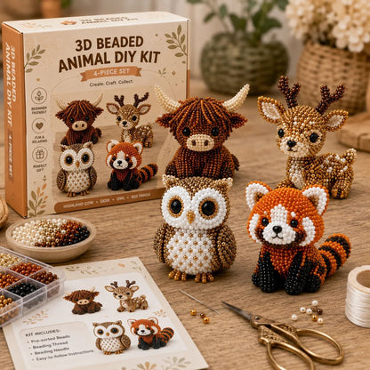 🔥Gift- 🎁✨ Tiny 3D Beaded Animal DIY Kit