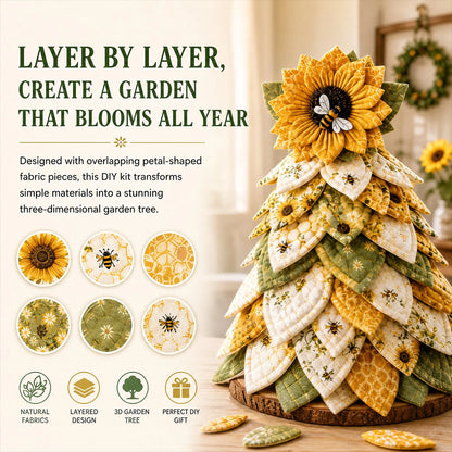🌻Sunflower Bee Garden Tree DIY Kit-Handmade Fabric Tabletop Tree Decor