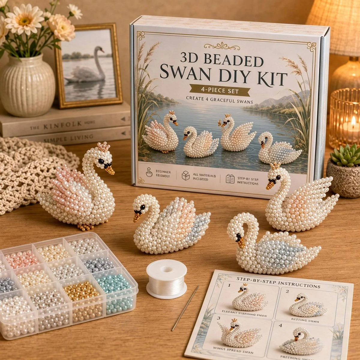 🧵🔥✨ Tiny 3D Beaded Animal DIY Kit