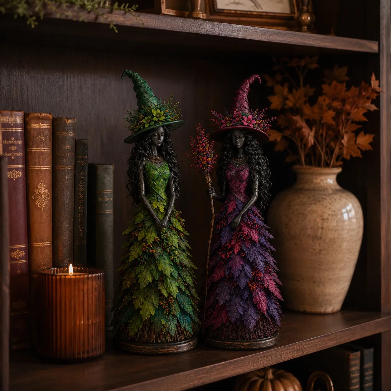 🔥LAST DAY 50% OFF - 🧙‍♀️Enchanted Autumn Witch Figurine(📦Buy 2 Free Shipping)
