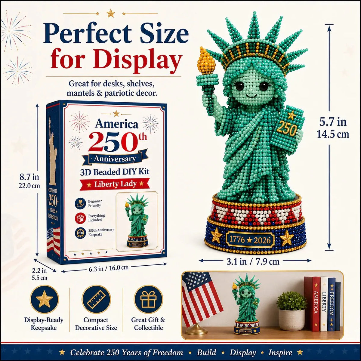 🔥America 250th Anniversary 3D Beaded DIY Kit