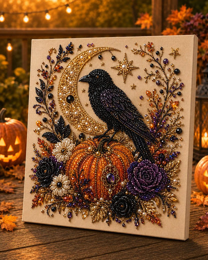 🔥 Last Day 49% OFF – 👻✨ Halloween Pearl Art DIY Kit – Turn Tiny Pearls into Spooky-Cute Magic