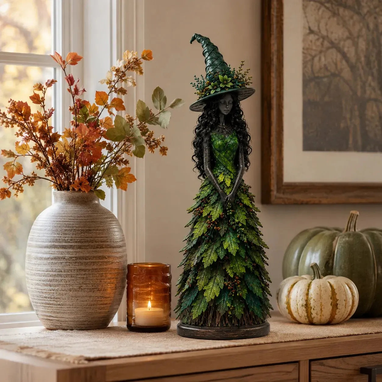 🔥LAST DAY 50% OFF - 🧙‍♀️Enchanted Autumn Witch Figurine(📦Buy 2 Free Shipping)