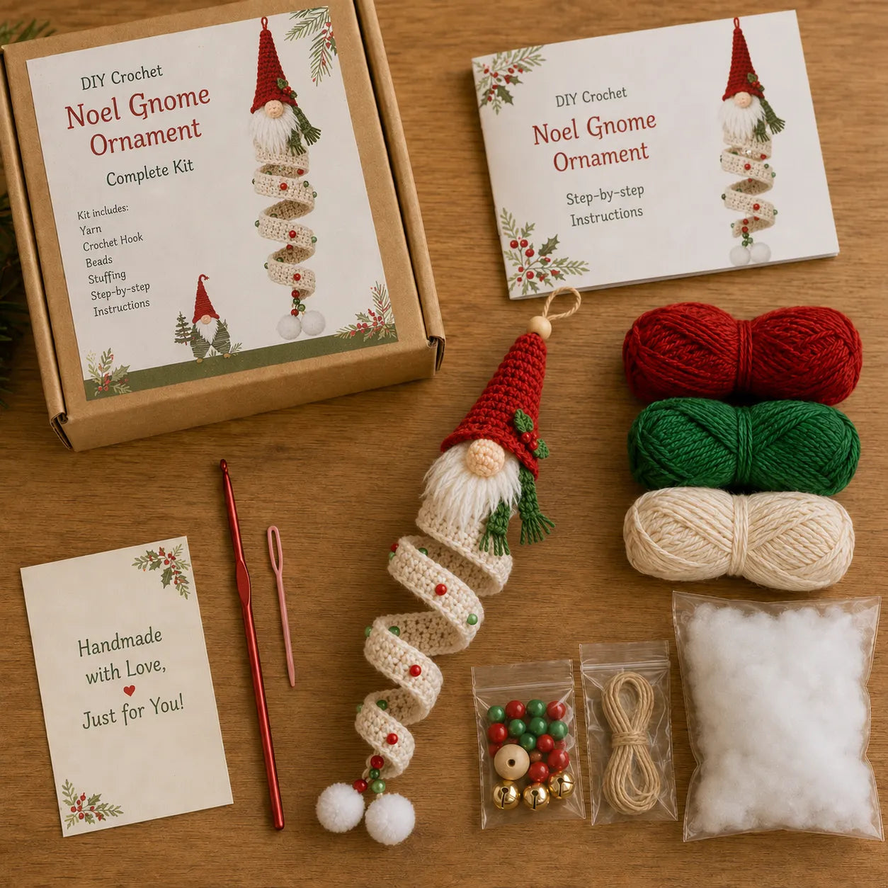 🔥49% OFF🎄 DIY Crochet Gnome Ornament Collection📦Limited Stock!🎉The joy of handicrafts awaits your exploration❤️