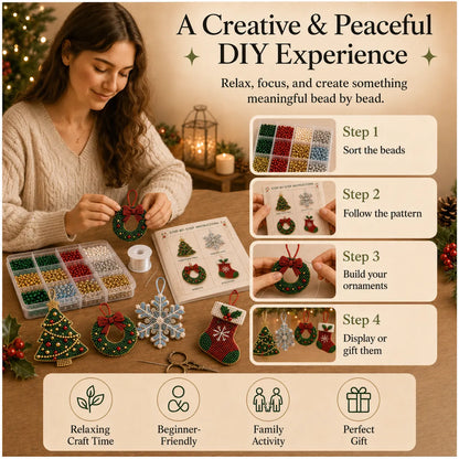 Christmas Beaded Ornaments DIY Kit