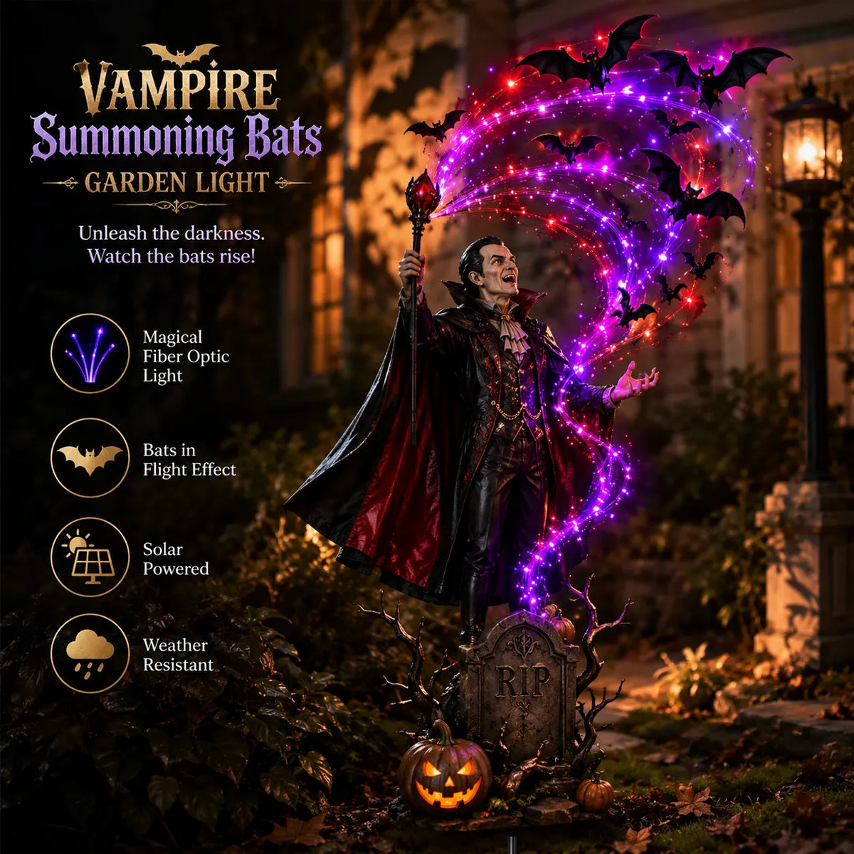 🎃Today 49% OFF🦇Vampire Summoning Bats Garden Light