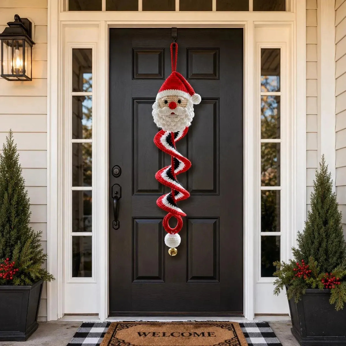 ☃️ Crochet Snowman Spiral Ornament DIY Kit | Complete Beginner-Friendly Set with Soft Yarn, Crochet Hook, Festive Beads, Snowflakes & Step-by-Step Guide 🧶🎄✨