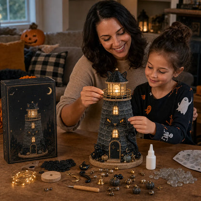 🎃Halloween Sea Glass Lighthouse DIY Kit