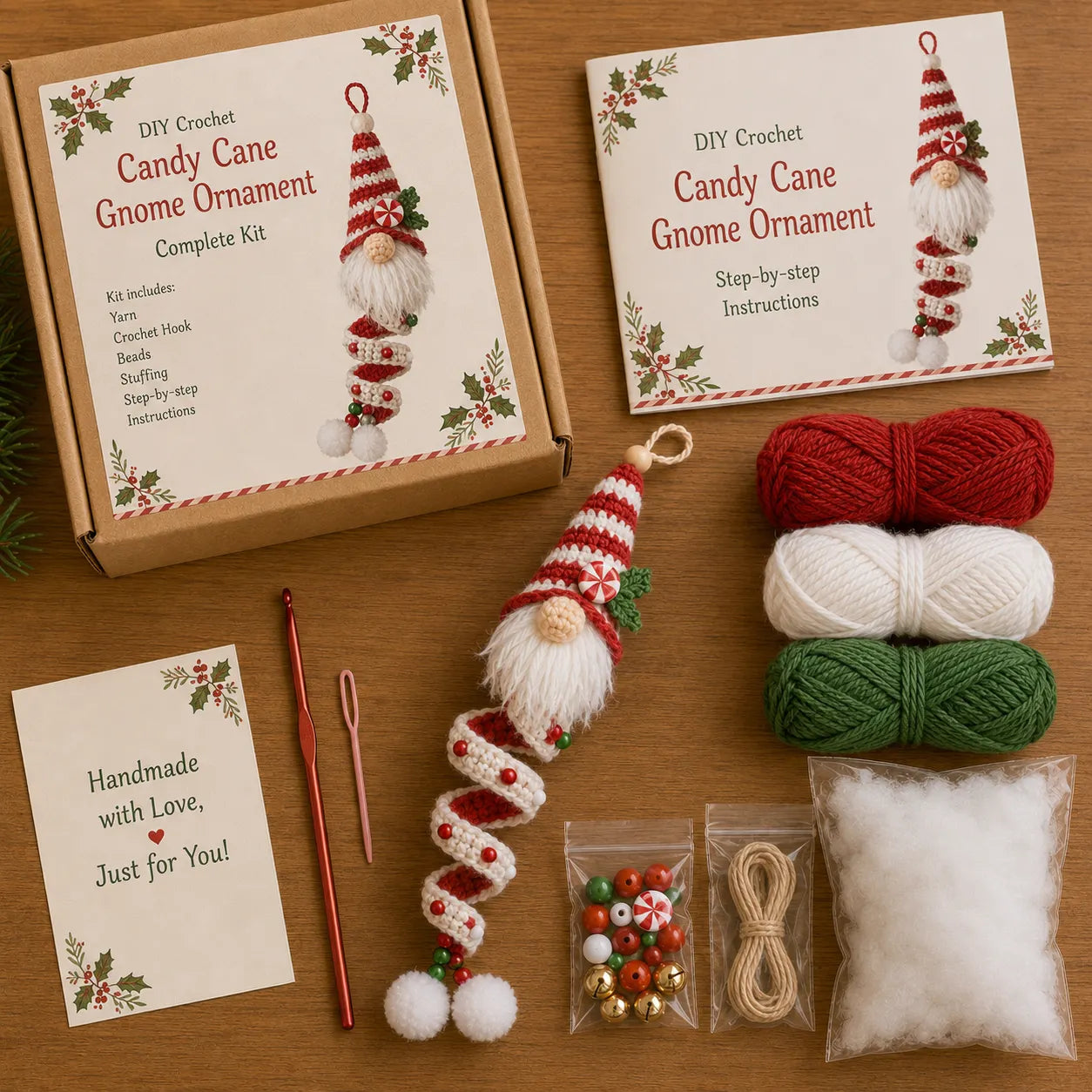 🔥49% OFF🎄 DIY Crochet Gnome Ornament Collection📦Limited Stock!🎉The joy of handicrafts awaits your exploration❤️