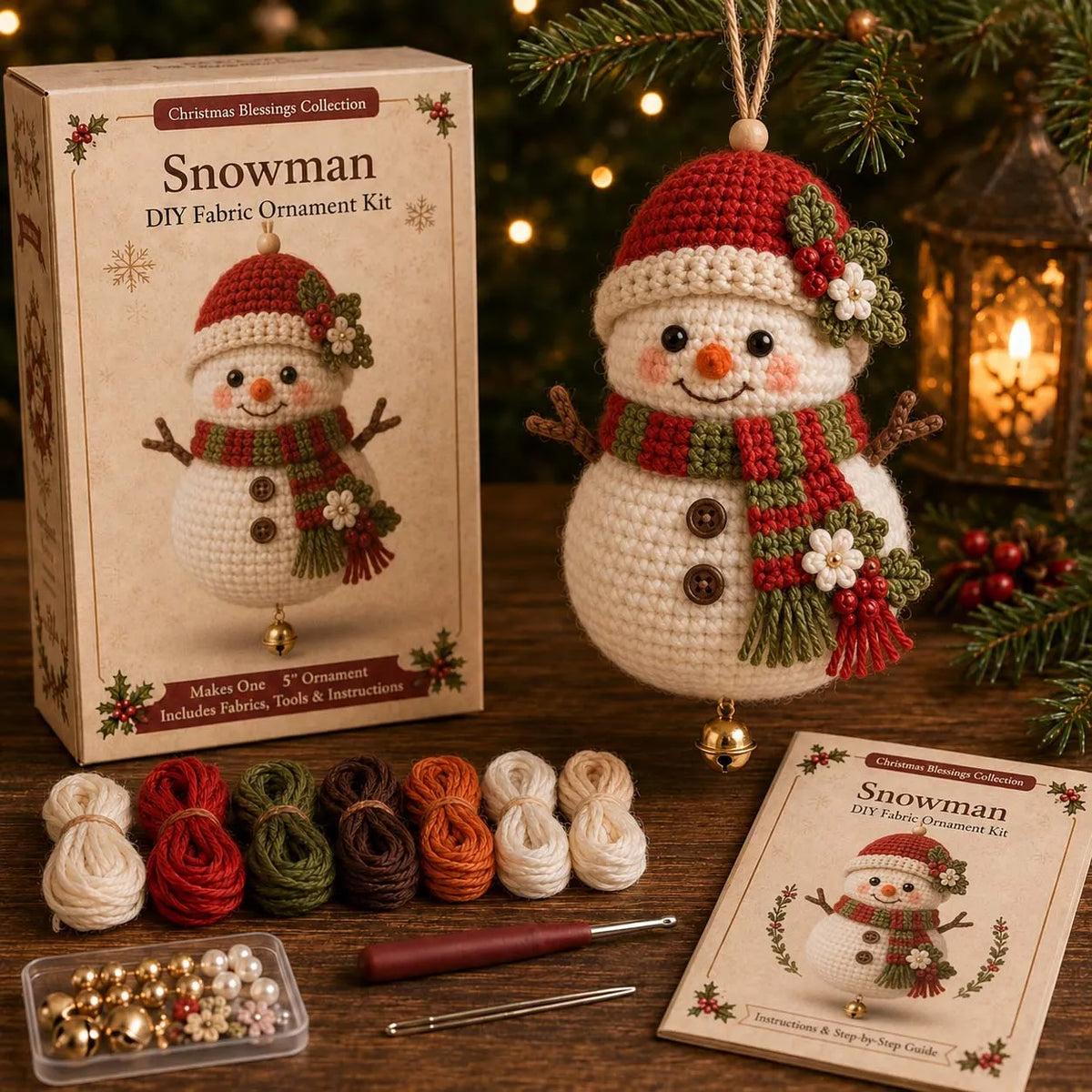🎄Christmas Character Fabric Ornament DIY Kit