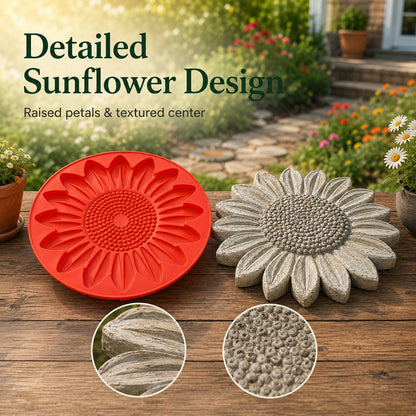 💥 LAST DAY 49% OFF - 🌻 Reusable Sunflower Stepping Stone Mold (📦Buy 2 Free Shipping)
