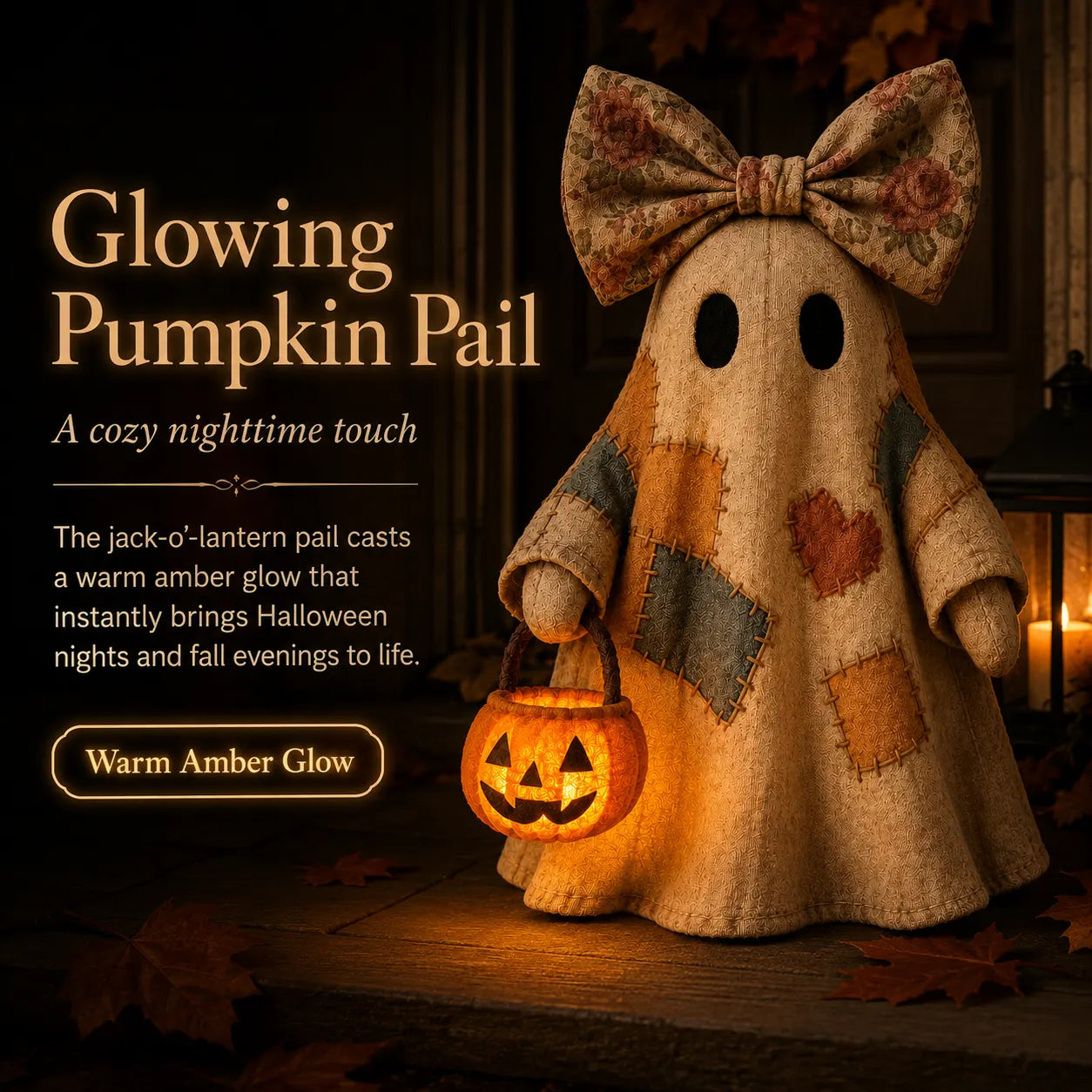 Last Day 70% OFF👻Lighted Vintage Patchwork Ghost