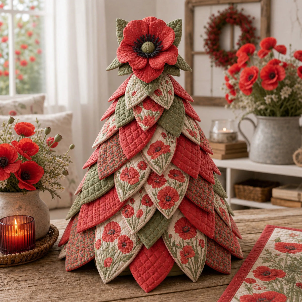 🌻Sunflower Bee Garden Tree DIY Kit-Handmade Fabric Tabletop Tree Decor