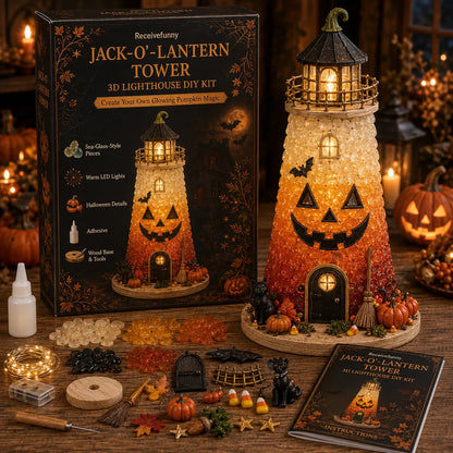 🎃Halloween Sea Glass Lighthouse DIY Kit