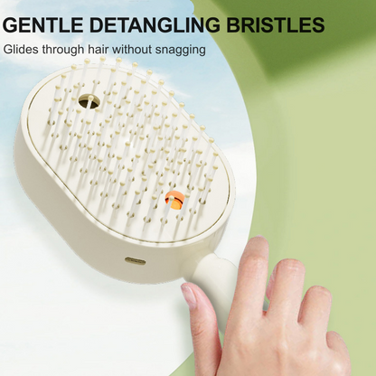 📢📢56 %  OFF💆 ✨ 3-in-1 Electric Spray & Massage Hair Brush