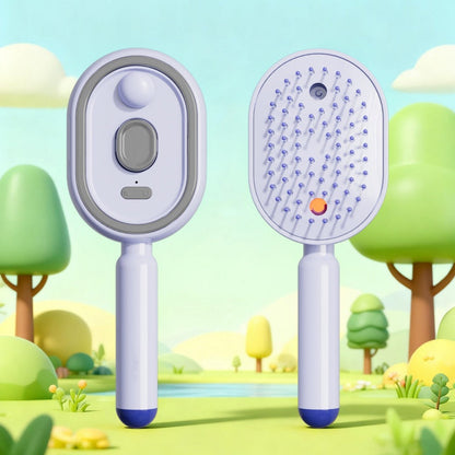 📢📢56 %  OFF💆 ✨ 3-in-1 Electric Spray & Massage Hair Brush
