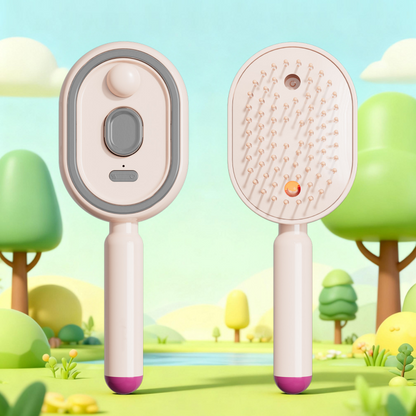 📢📢56 %  OFF💆 ✨ 3-in-1 Electric Spray & Massage Hair Brush